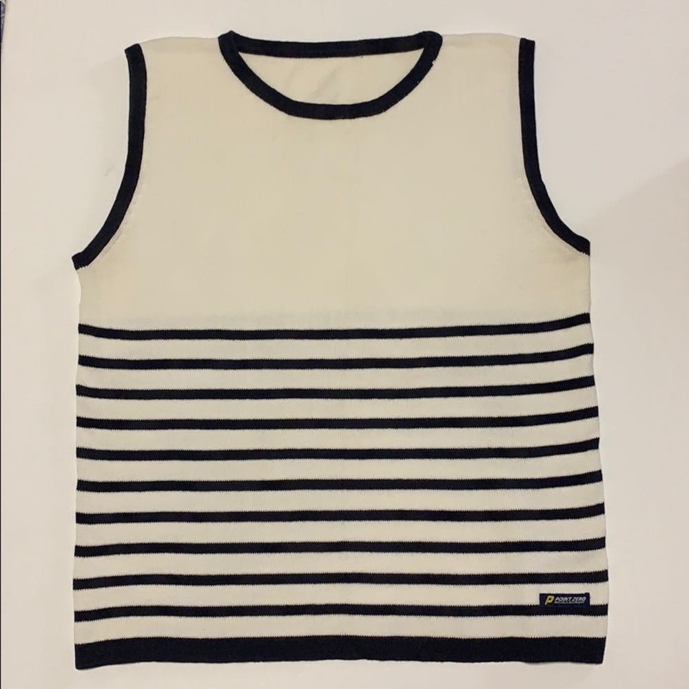 Vintage Point Zero Nicole Benisti Striped Vest Top